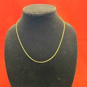 Vintage Gold Tone 19" Cable Chain Necklace
